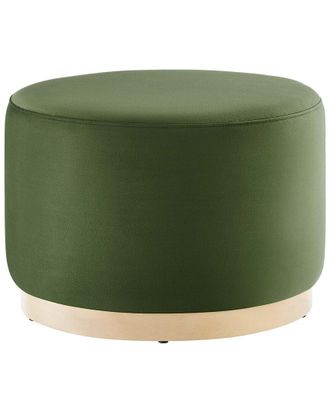 ModWay Tilden Large 23 Round Performance Velvet Upholstered Ottoman