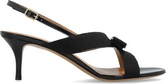 Ferragamo Schoenen, Dames, Zwart, 39 1/2 EU, Rima Sandalen met Hak