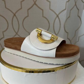 Salvia Womens Denni Sandal In White