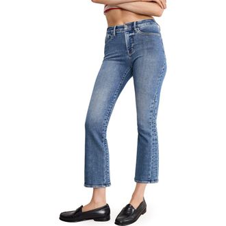 Good American Good Legs Crop Mini Bootcut Jeans in Indigo917 at Nordstrom Rack, Size 10