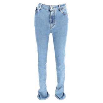 The Attico Long Jeans in Light Blue Denim