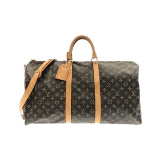 Louis Vuitton Pre-owned Keepall Bandouliere Monogram Boston Bag - unisex - Louis Vuitton Vintage - Vintage Weekend Bags - Brown - ONE SIZE - Pre-owned