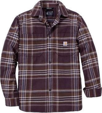 Carhartt Work in Progress Flannel L/S Plaid Shirt Hemd f&uuml;r Herren | grau