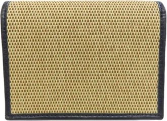 Gucci Pre-owned Wallets, female, Beige, Size: ONE SIZE Pre-owned Vintage Canvas Wallet