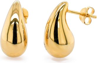 MAX + STONE 14k Gold Resin Filled Electroform Tear Earrings