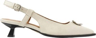VIA VAI Lea Imani Slingbacks - Dames - Pumps - Beige - 36 EU - Leer - Schoenen