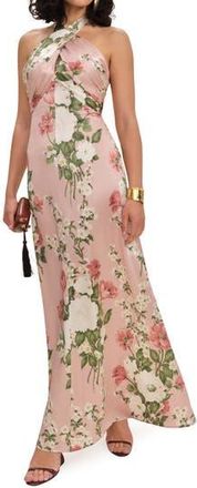 Reformation Veria Silk Maxi Dress in Rose Garden at Nordstrom Rack, Size 2
