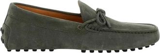 Tod's Loafer met rubberzool - Heren - Loafers - Groen - 40 EU - Leer - Schoenen