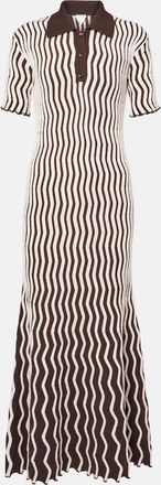 Bottega Veneta Striped wool polo dress