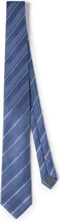 Brunello Cucinelli Striped silk necktie in Denim at Nordstrom