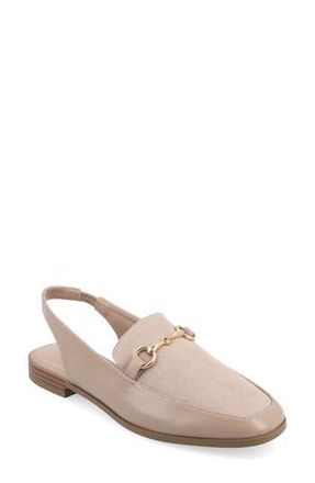 Journee Collection Lainey Slingback Flat in Taupe at Nordstrom Rack, Size 7.5