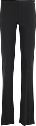 Elisabetta Franchi flared-hem leggings - Black
