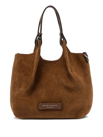Gianni Chiarini Dua suede-leather shoulder bag - women - Calf Suede - One Size - Brown
