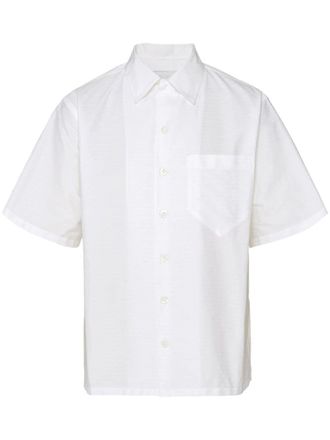 Prada Camicia con logo - Bianco