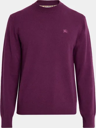 Burberry Men & apos;s Clifford EKD-Embroidered Crewneck Sweater