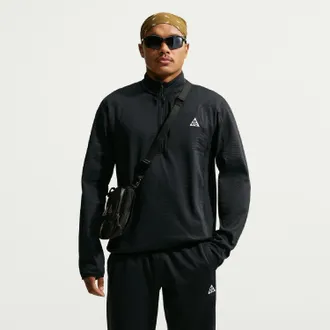 Nike Mens ACG Wolf Grid Therma-FIT Half-Zip Black XL