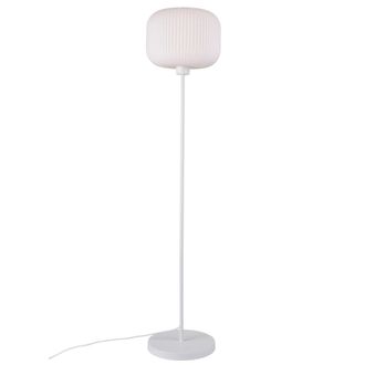 Nordlux Vintage Indoor Floor Lamp White Metal E27 Hand Blown Glass - Mains Powered, IP20
