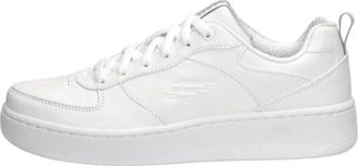Skechers Sport Court 92 - Illustrious - Dames - Sneakers - Wit - 38 EU - Leer - Schoenen