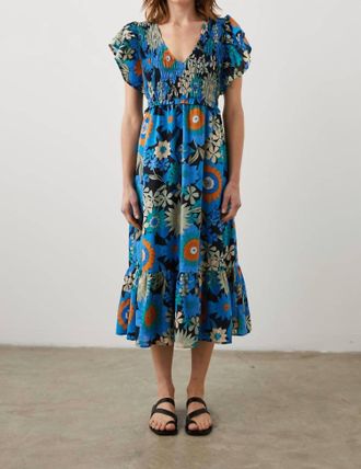 Rails Clementine Dress In Azul Wildflower
