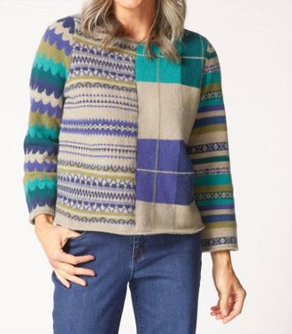 Habitat Winter Whimsy Mixed Pattern Sweater In Driftwood