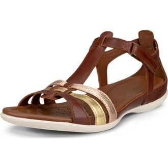 Ecco Flash Sandal in Mink/Gold/Hammered Bronze at Nordstrom Rack, Size 4-4.5Us / 35Eu