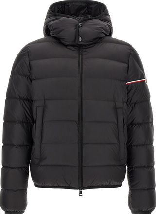 Moncler Black Quilted Hood Jacket