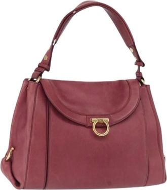 Ferragamo Pre-owned Shoulder Bags, female, Pink, Size: ONE SIZE Pre-owned Shoulder Bag