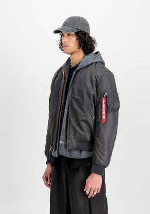Alpha Industries Bomberjacke ALPHA INDUSTRIES MA-1 VF Vintage Fit 59, Herren, Gr. 3XL, grau (vintage grau), Obermaterial: 100% Nylon; Futter: 100% Nylon; F&uuml;llung: 100%