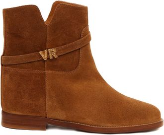 Via Roma 15 Boots With Golden Color Logo