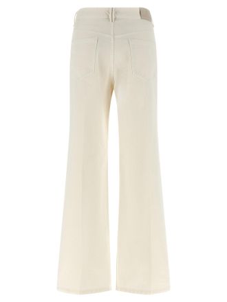 Brunello Cucinelli Womens White Cotton Relaxed Fit Jeans Clothing