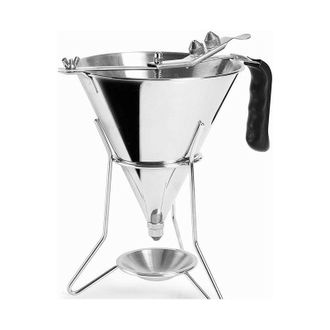 Lacor Imbuto Dosatore in Acciaio Inox 18/10 con Sistema a Leva per Portata Regolabile, 200 l, Misure 25,6x24,9x20,4 cm