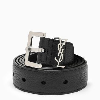 Saint Laurent Cassandre Belt In Grained