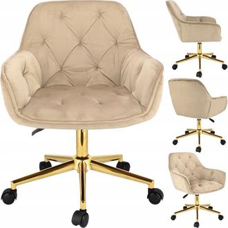 OEM Sill&oacute;n Largo Beige Sobre Pie Dorado