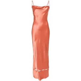 Nanushka Dames, Jurken, Roze, Maat: S Satijn