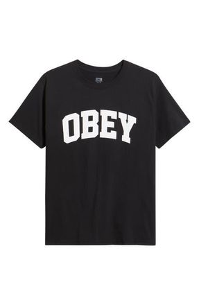 Obey Collegiate Graphic T-Shirt in Black at Nordstrom, Size X-Large