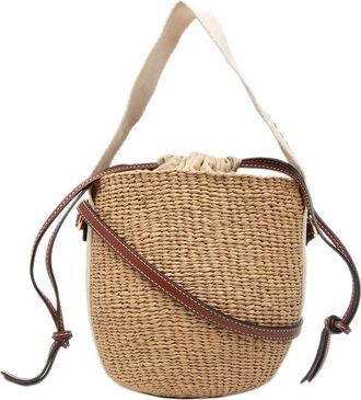 Chlo&eacute; Pre-owned Chloe Small Raffia Woody Basket Bag Ladies IINI9YBWOZOJCXM8