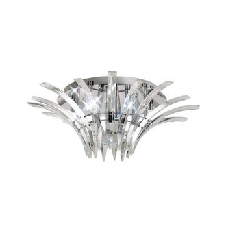 Netlighting Sinclair Ceiling 6 Light Polished Chrome in Grey