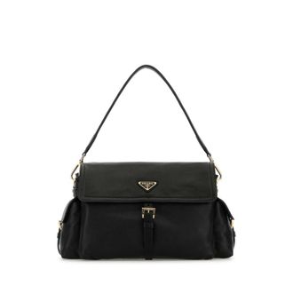 Prada Black Leather Shoulder Bag