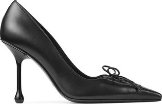 Jimmy Choo London Scarlett 95 Black Nappa Pump