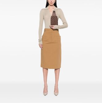 Louis Vuitton Pre-owned Womens Avenue Sling Bag Checkerboard - Brown Textile - One Size