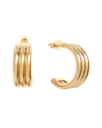Gabi Rielle 14K Over Silver Mini Hoops