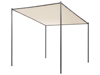 Beliani Cenador metal 282 cm 294 cm beige