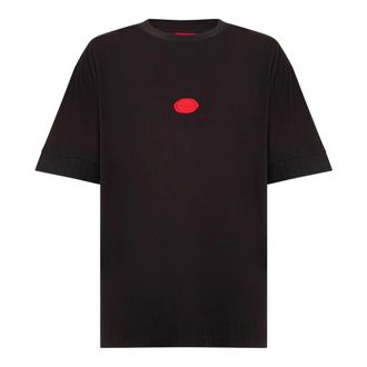 HUGO BOSS Tops, Heren, Zwart, XL, Katoen, T-shirt met grafische print