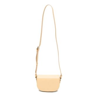 A.P.C. A.p.c. - Kleine Leren Crossbody Tas - Dames - Tassen - Beige - Maat: ONE Size Leer