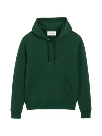 Ami Deep Green Pullover Hoodie with Adjustable Drawstring
