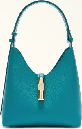 Furla Goccia Borsa A Spalla S Amatore Blue Blu Pelle Di Vitello Notte Donna