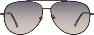 Frye Smoke Pilot Ladies Sunglasses 10266775.LTS BRNSMK 61