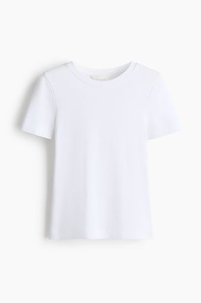 H&M T-Shirt aus Baumwolle - Weiss
