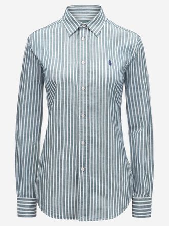 Polo Ralph Lauren Gestreiftes Hemd aus Leinen und Baumwolle von Polo Ralph Lauren