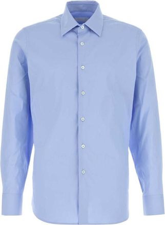 Prada Light blue stretch poplin shirt